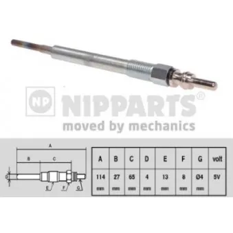 Bougie de préchauffage NIPPARTS N5713015