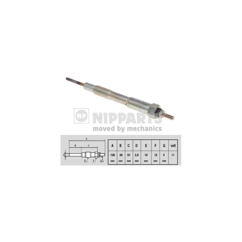Bougie de préchauffage NIPPARTS N5713016