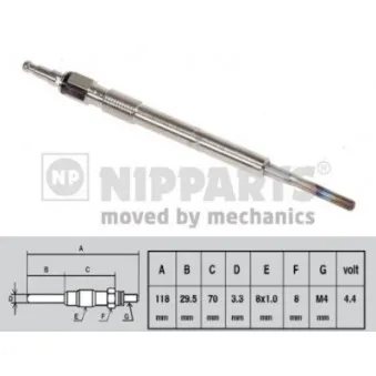 Bougie de préchauffage NIPPARTS N5715018