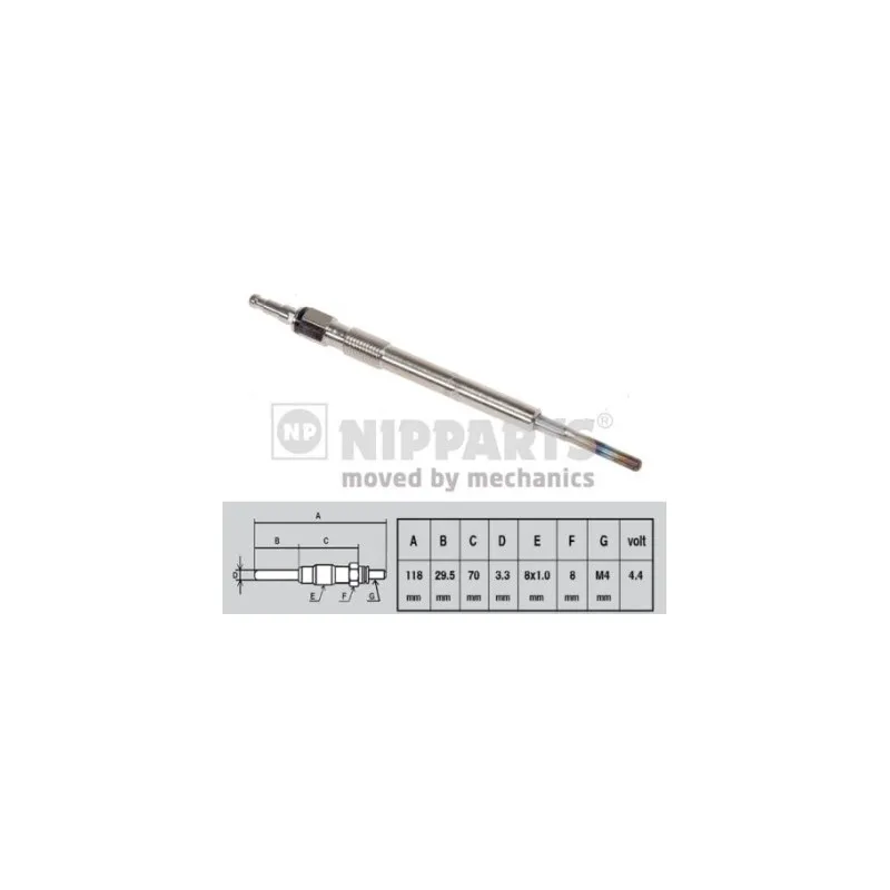 Bougie de préchauffage NIPPARTS N5715018