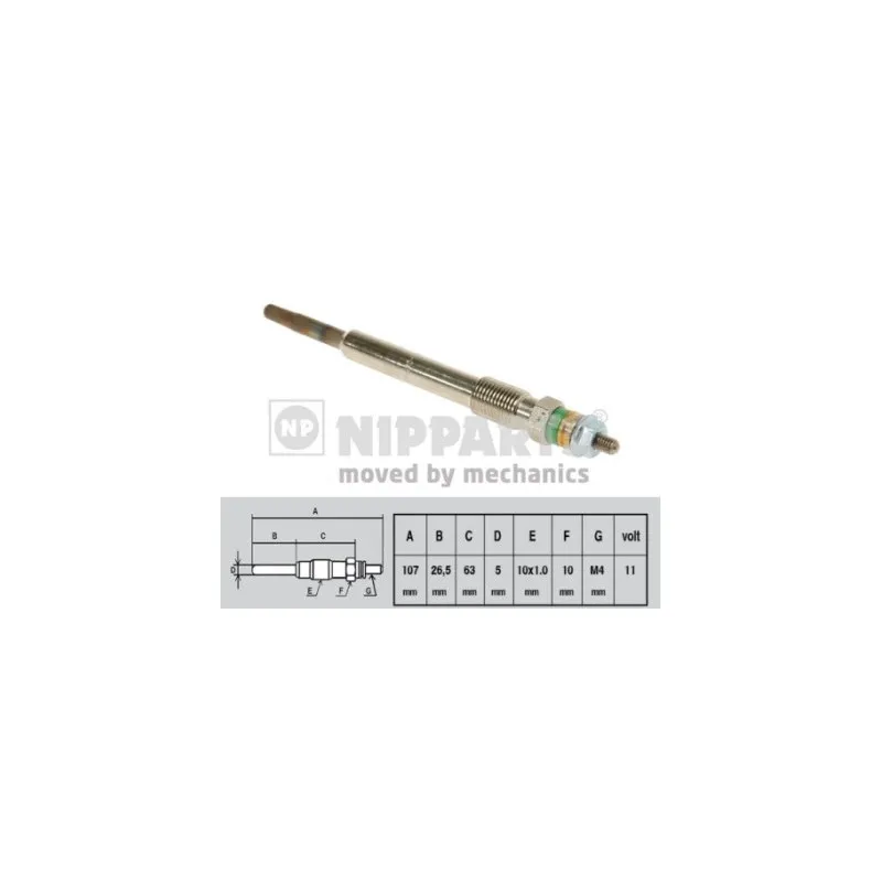 Bougie de préchauffage NIPPARTS N5718002