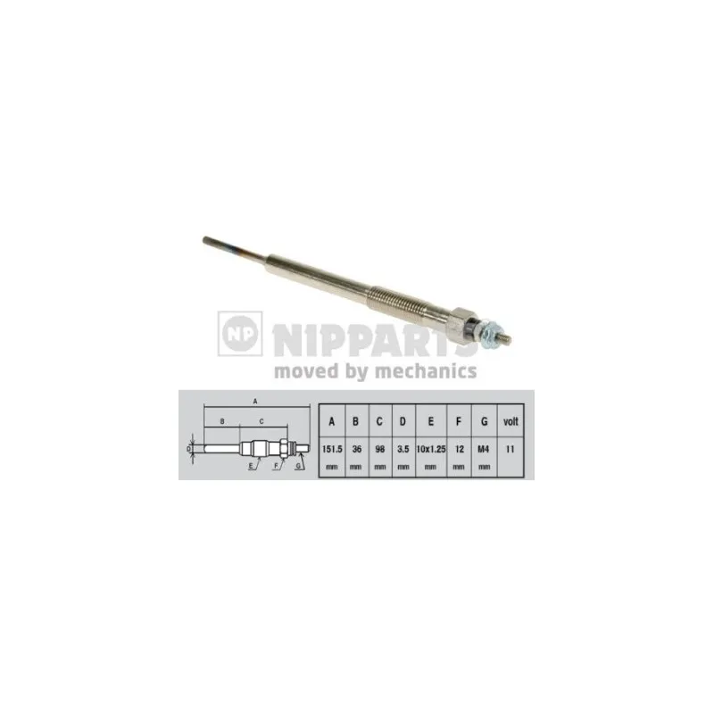 Bougie de préchauffage NIPPARTS N5719013