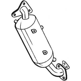 Filtre à particules / à suie, échappement BOSAL