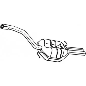 Silencieux arrière BOSAL 233-551