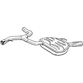 Silencieux arrière BOSAL 235-661