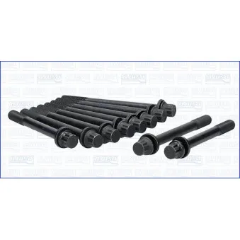 Jeu de boulons de culasse de cylindre AJUSA 81037500