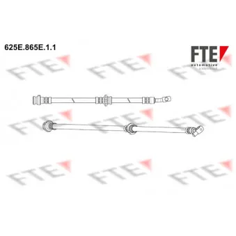 Flexible de frein FTE 625E.865E.1.1