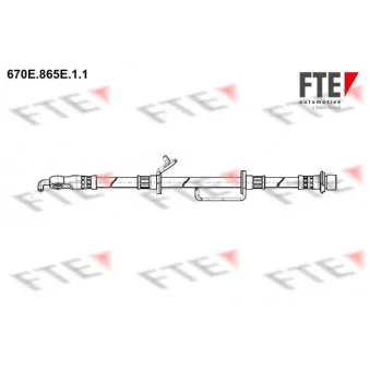 Flexible de frein FTE 670E.865E.1.1
