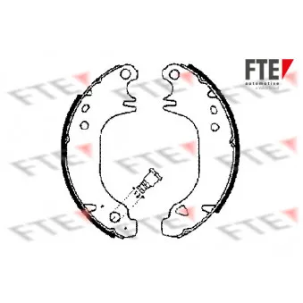 Jeu de mâchoires de frein FTE BB1036A2