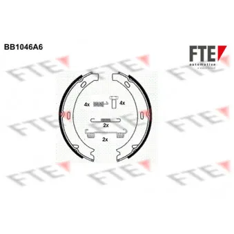 Jeu de mâchoires de frein, frein de stationnement FTE BB1046A6