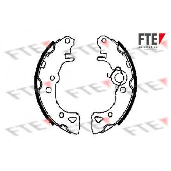 Jeu de mâchoires de frein FTE BB1099A2