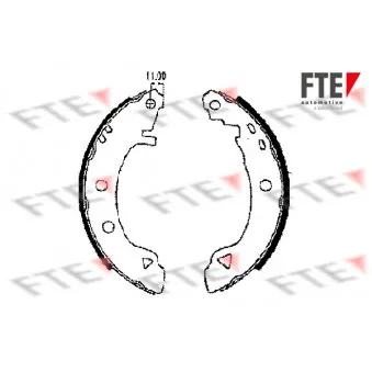 Jeu de mâchoires de frein FTE BB1109A2