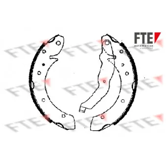 Jeu de mâchoires de frein FTE BB1125A2