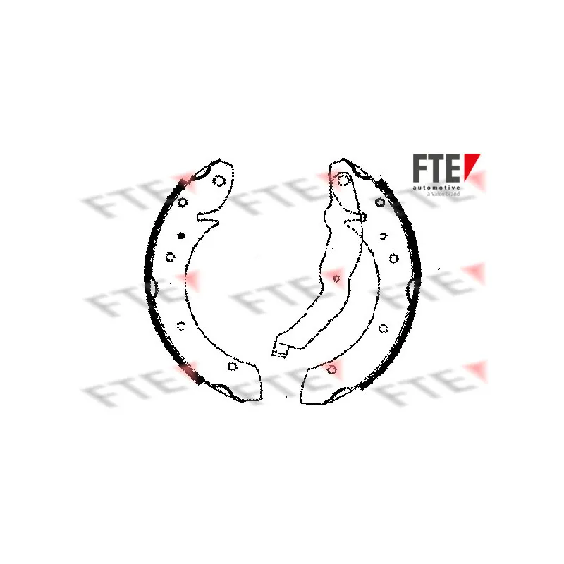 Jeu de mâchoires de frein FTE BB1125A2