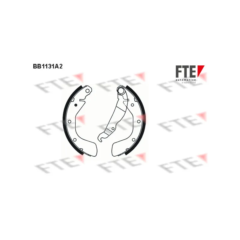 Jeu de mâchoires de frein FTE BB1131A2