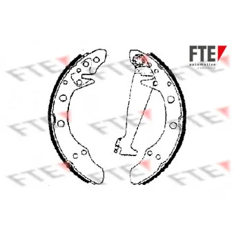 Jeu de mâchoires de frein FTE BB1132A1