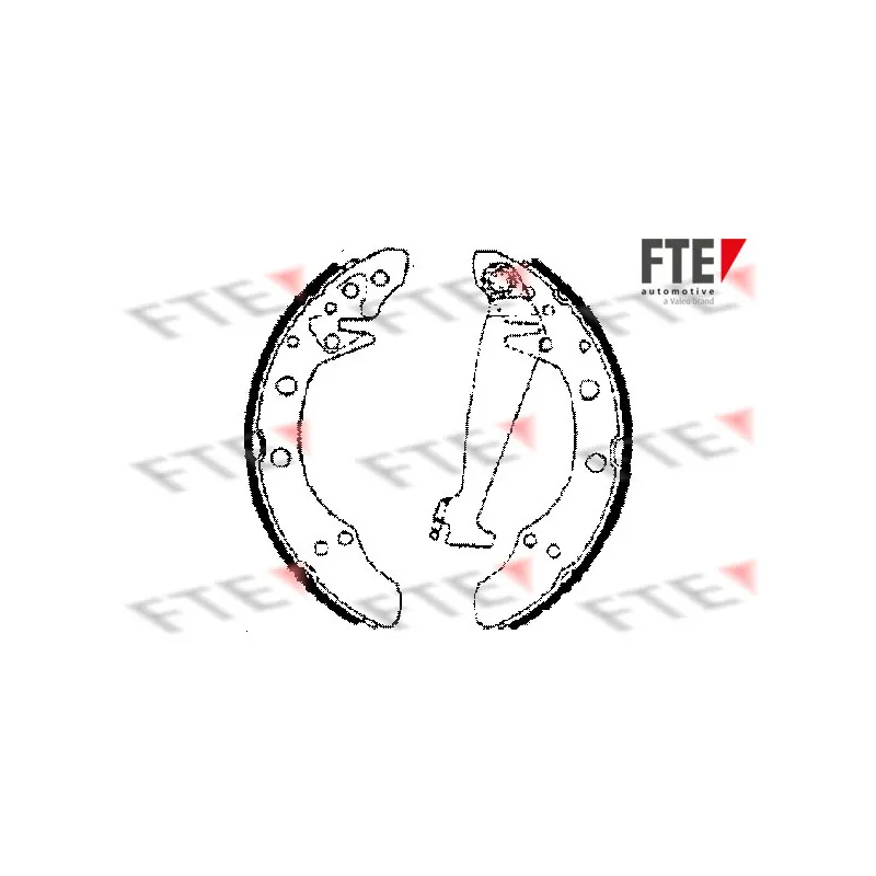 Jeu de mâchoires de frein FTE BB1132A1