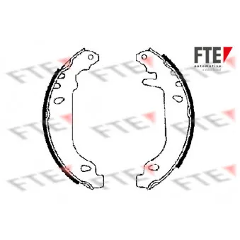 Jeu de mâchoires de frein FTE BB1136A2