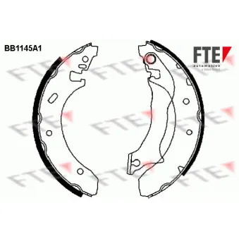 Jeu de mâchoires de frein FTE BB1145A1