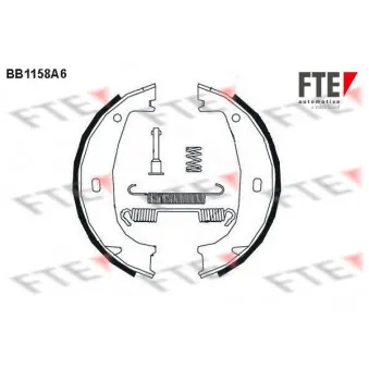 Jeu de mâchoires de frein, frein de stationnement FTE BB1158A6