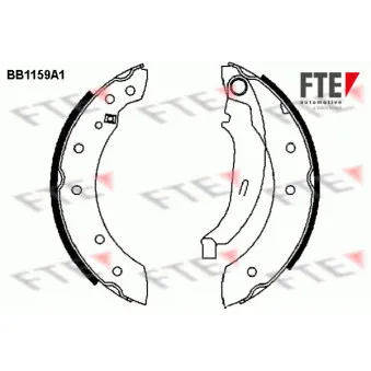 Jeu de mâchoires de frein FTE BB1159A1