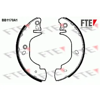 Jeu de mâchoires de frein FTE BB1170A1