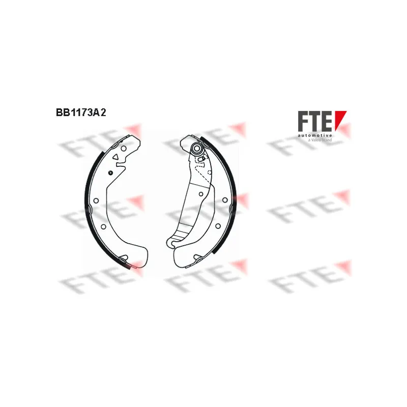 Jeu de mâchoires de frein FTE BB1173A2