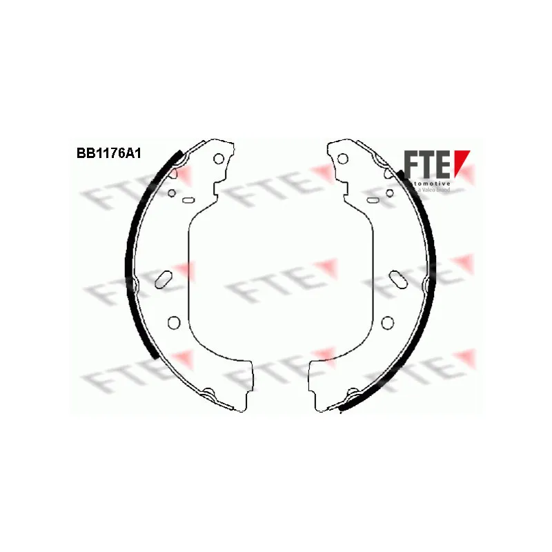 Jeu de mâchoires de frein FTE BB1176A1