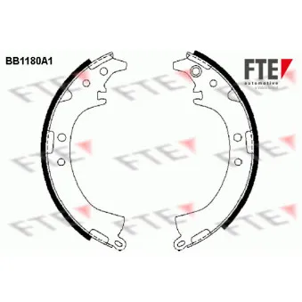 Jeu de mâchoires de frein FTE BB1180A1