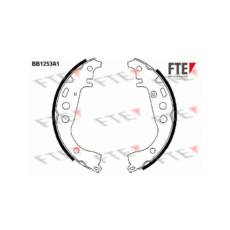 Jeu de mâchoires de frein FTE BB1253A1