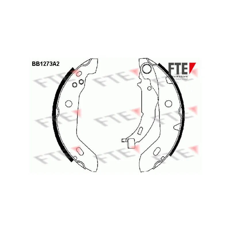 Jeu de mâchoires de frein FTE BB1273A2