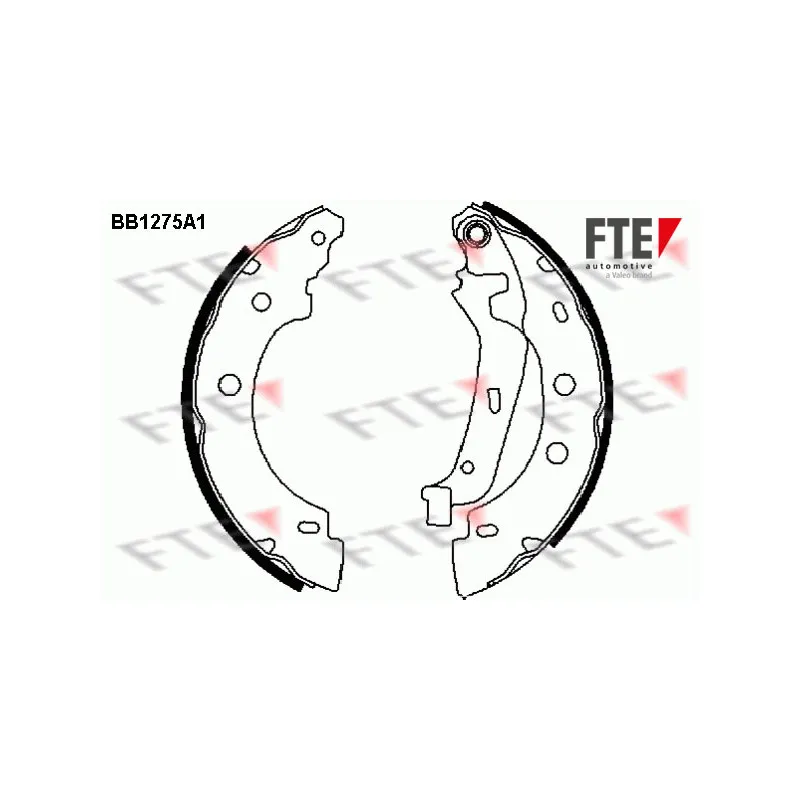Jeu de mâchoires de frein FTE BB1275A1