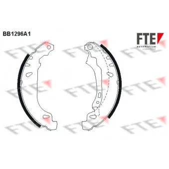Jeu de mâchoires de frein FTE BB1296A1