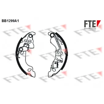 Jeu de mâchoires de frein FTE BB1299A1