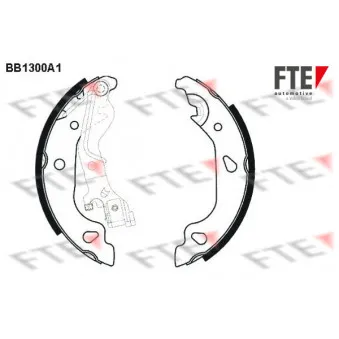 Jeu de mâchoires de frein FTE BB1300A1