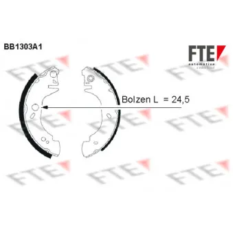 Jeu de mâchoires de frein FTE BB1303A1