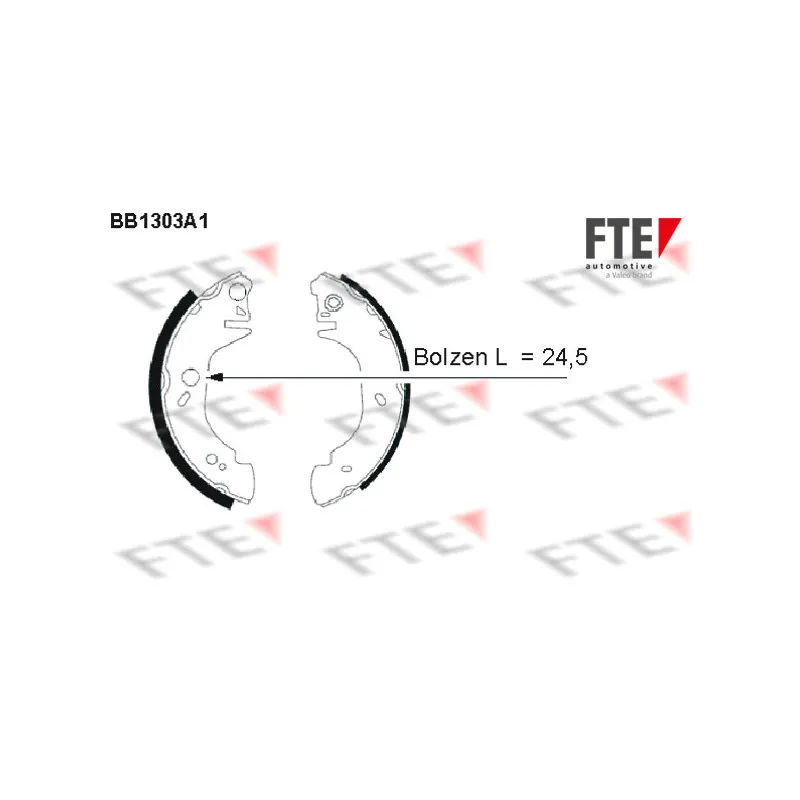 Jeu de mâchoires de frein FTE BB1303A1