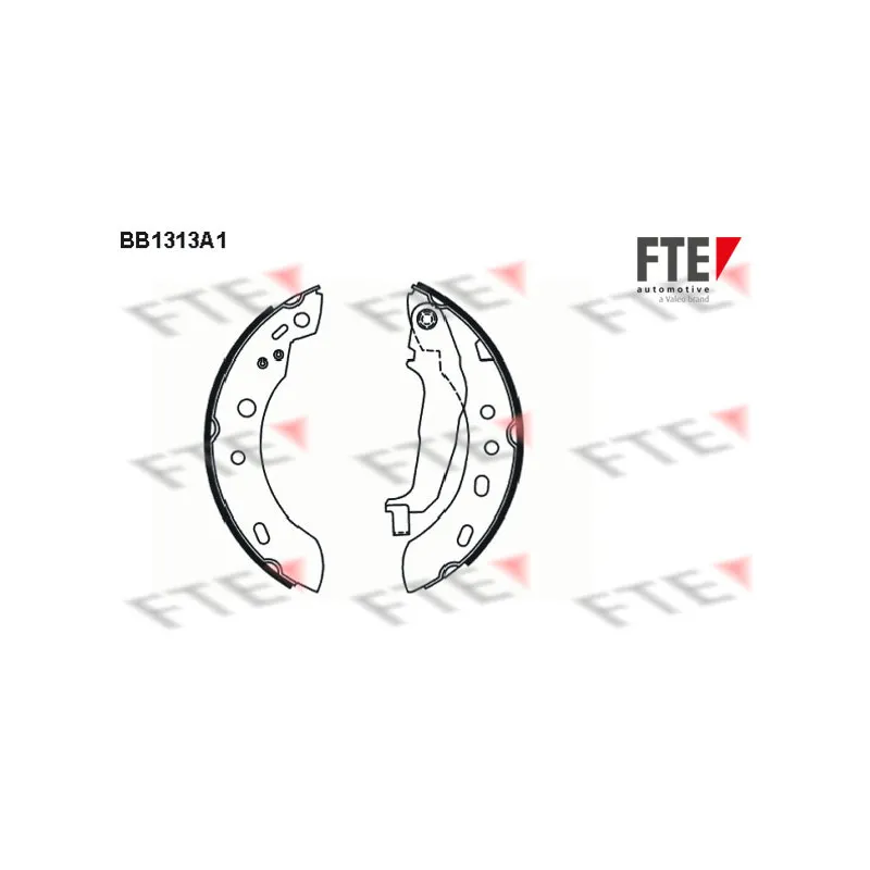 Jeu de mâchoires de frein FTE BB1313A1
