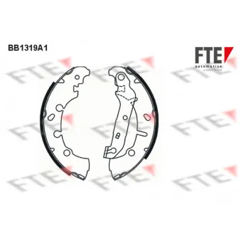 Jeu de mâchoires de frein FTE BB1319A1