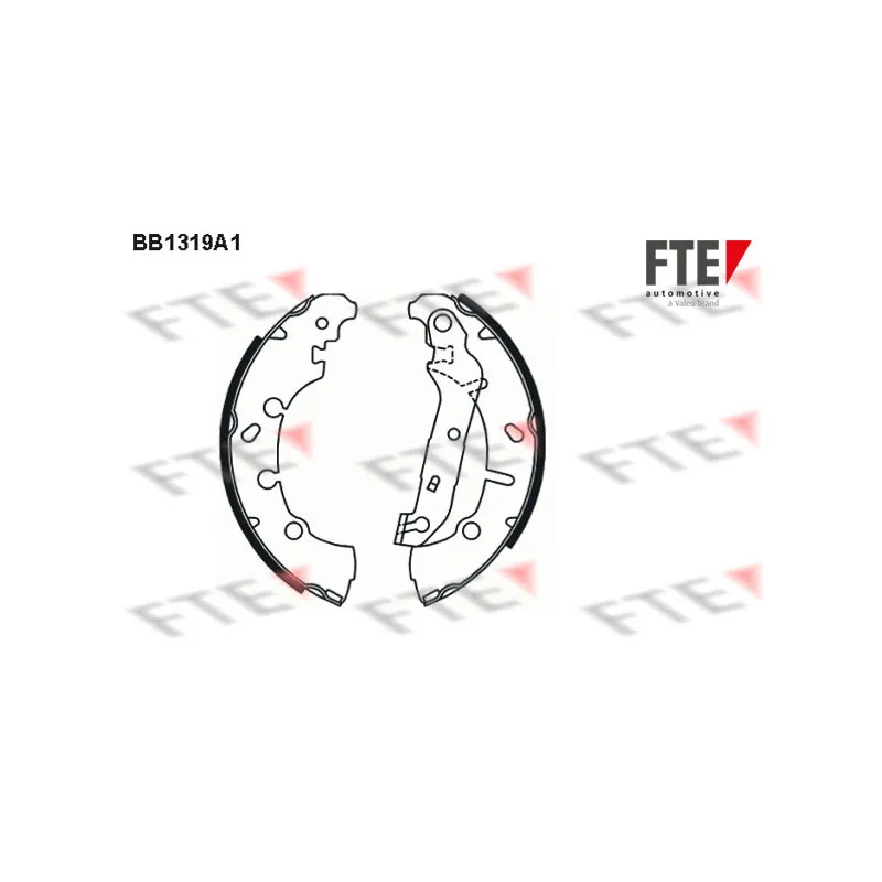 Jeu de mâchoires de frein FTE BB1319A1