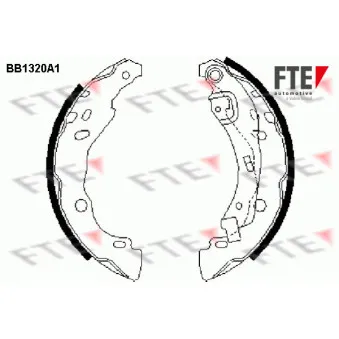 Jeu de mâchoires de frein FTE BB1320A1