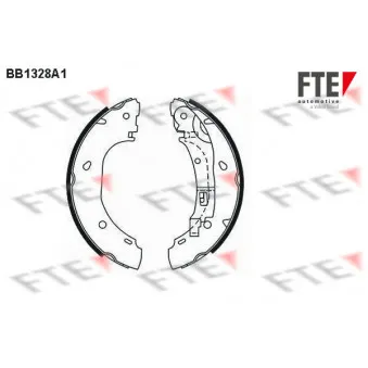 Jeu de mâchoires de frein FTE BB1328A1