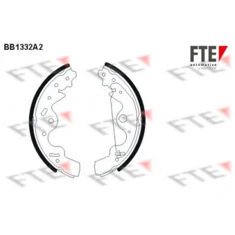 Jeu de mâchoires de frein FTE BB1332A2