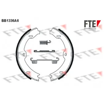 Jeu de mâchoires de frein, frein de stationnement FTE BB1336A6