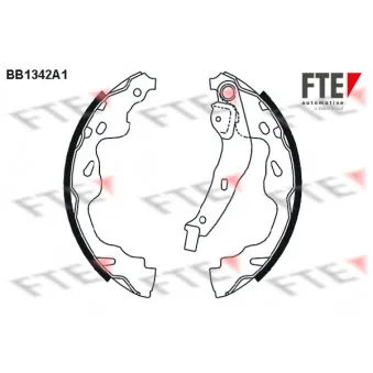 Jeu de mâchoires de frein FTE