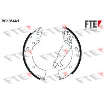 Jeu de mâchoires de frein FTE BB1354A1