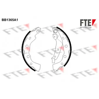 Jeu de mâchoires de frein FTE BB1365A1