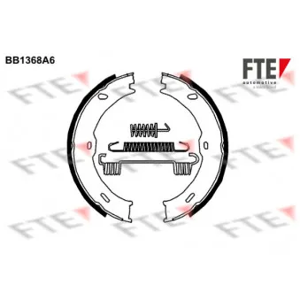 Jeu de mâchoires de frein, frein de stationnement FTE BB1368A6