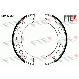 Jeu de mâchoires de frein, frein de stationnement FTE BB1376A5