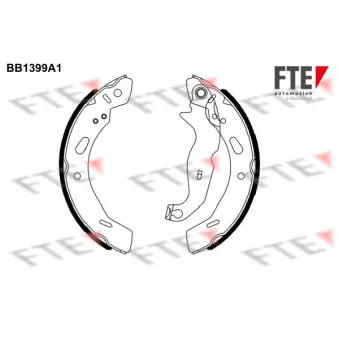Jeu de mâchoires de frein FTE BB1399A1